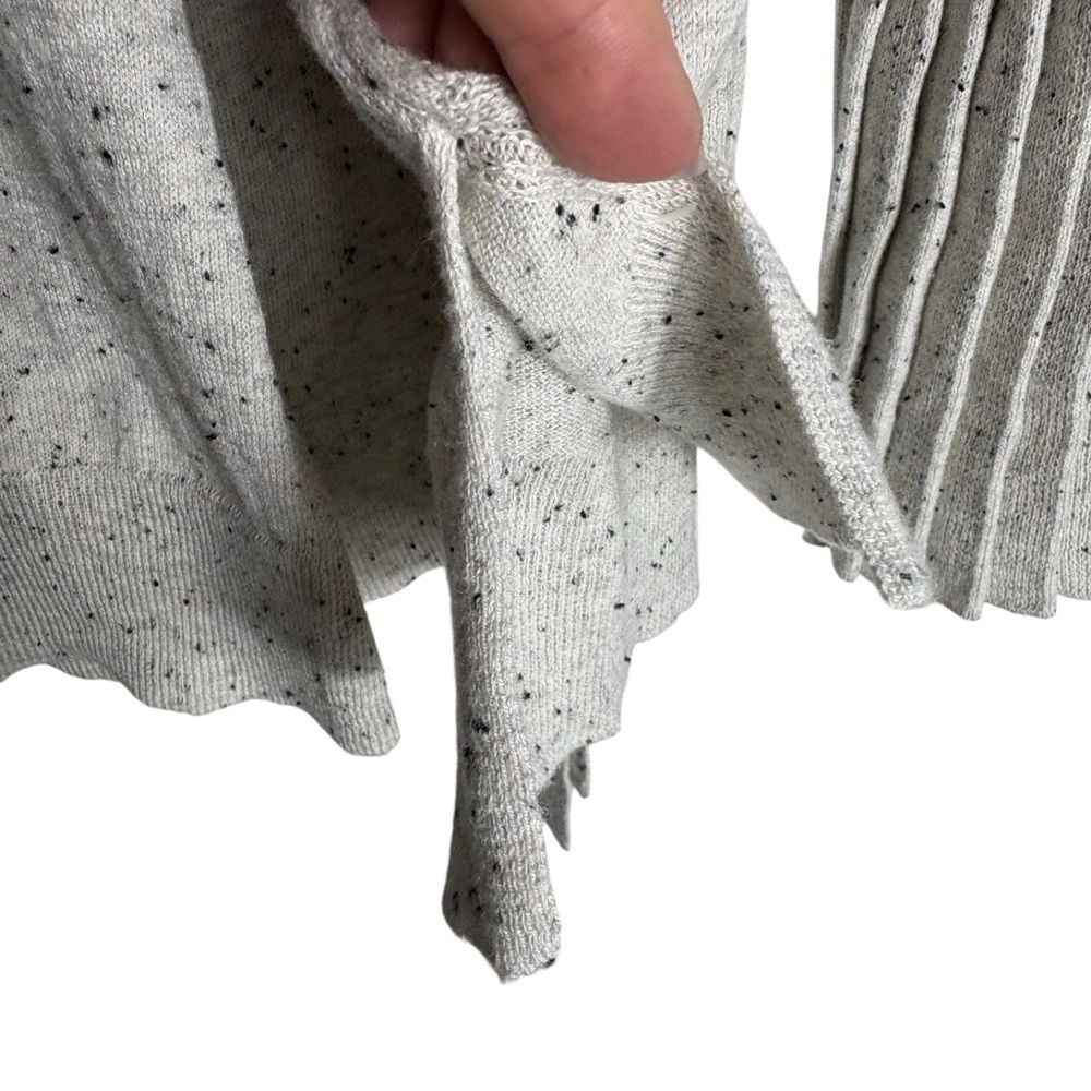 ALLISON JOY Speckled Gray Wrap Waist and Pleated Sleeve Size Small -- GORGEOUS!! - Picture 7 of 10